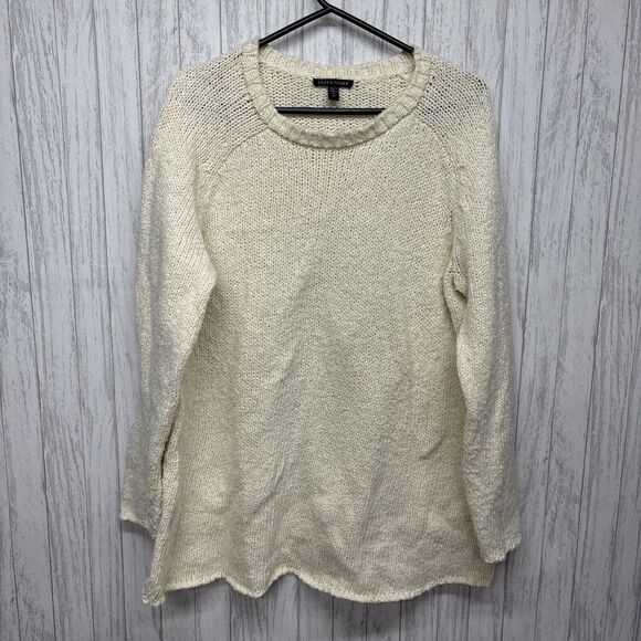 Womens Size S Eileen Fisher Tunic Sweater Ivory - Picture 1 of 5